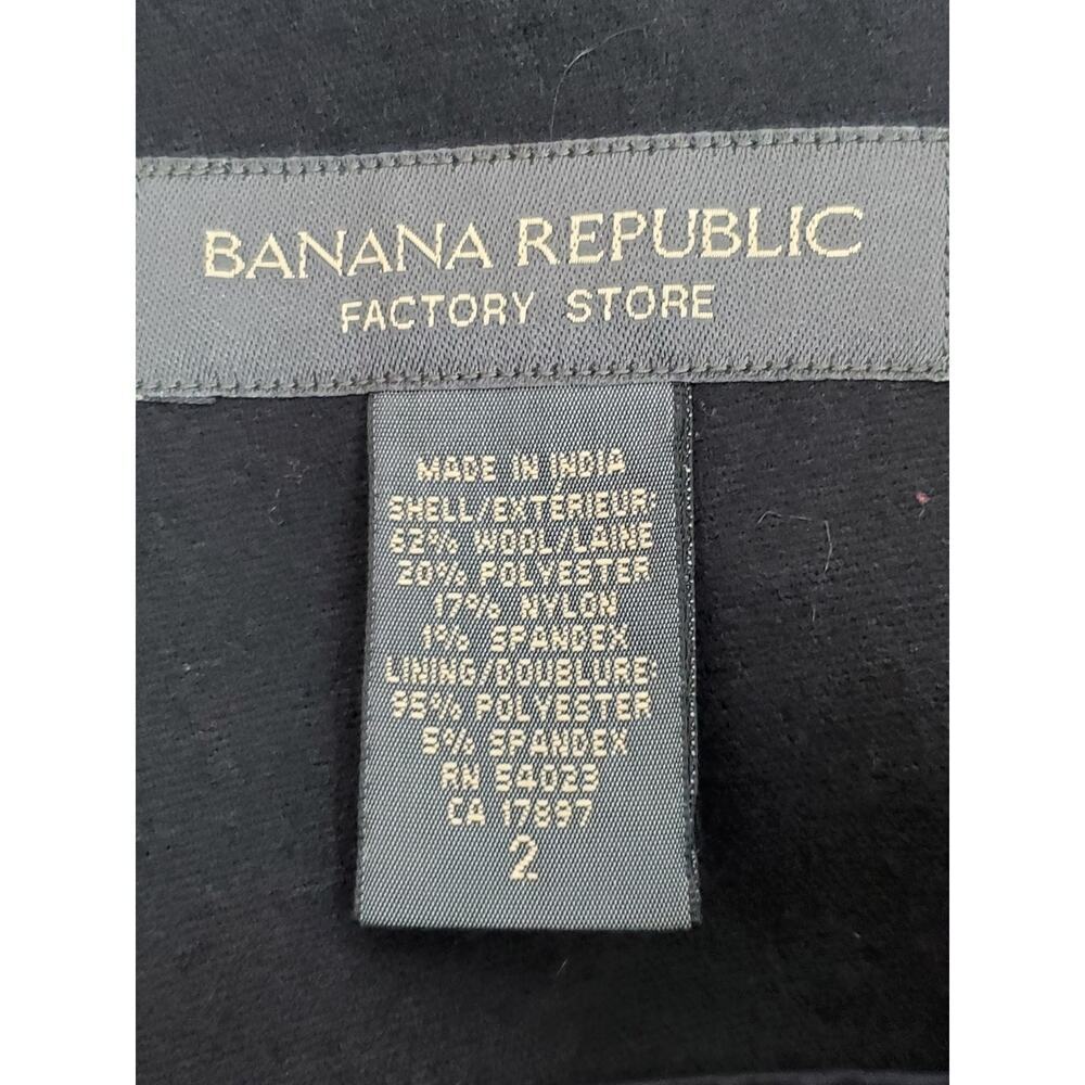 Banana Republic Factory Black Asymmetrical Knee-Length Skirt - Picture 6 of 7